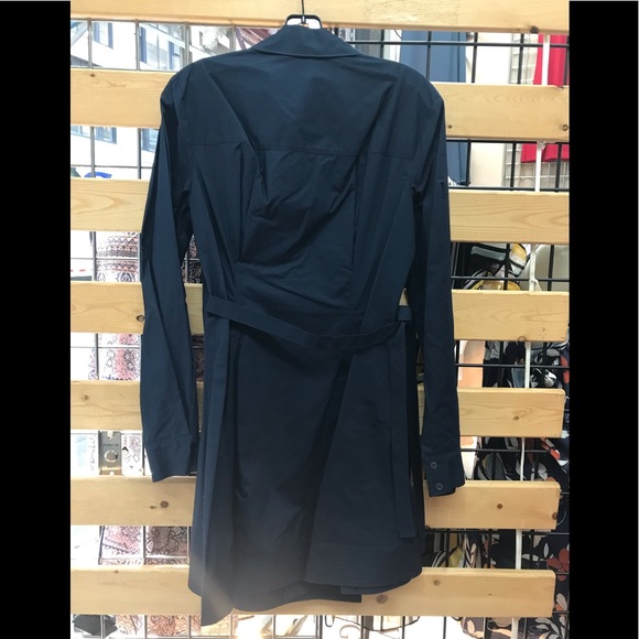 NWT,Derek Lam 10 Crosby
Petra Wrap Shirtdress,navy - Picture 3 of 16